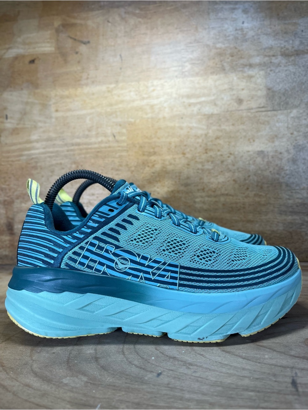 Hoka One One Bondi 6 Womens Size 8 Running Shoes Sneakers Bluish Green